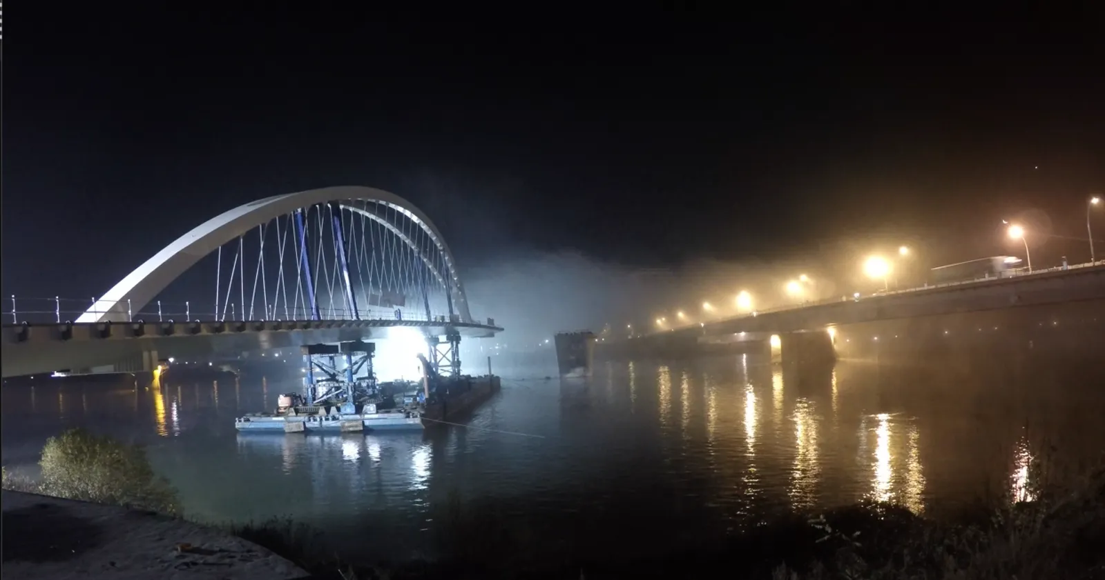 Pont sur le Rhin — film de construction