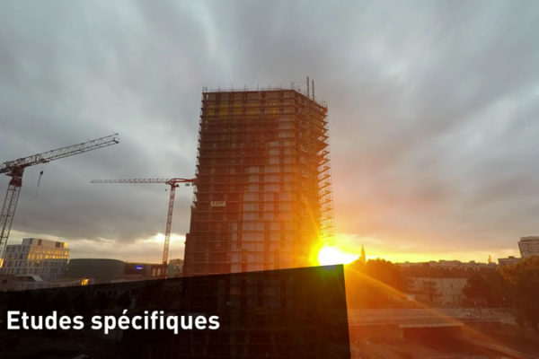 Suivi de chantier en vidéo de la tour elithis Danube à Strasbourg