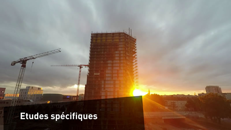 Suivi de chantier en vidéo de la tour elithis Danube à Strasbourg